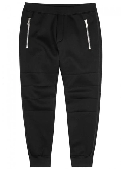 Shop Dsquared2 Black Neoprene Jogging Trousers