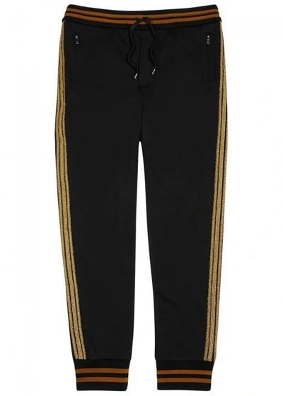 Shop Dolce & Gabbana Black Cotton Jogging Trousers