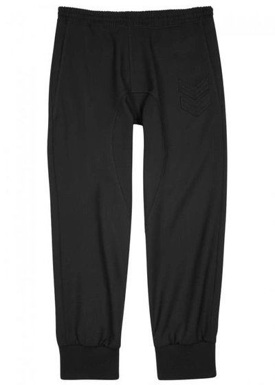 Shop Neil Barrett Black Stretch Wool Jogging Trousers