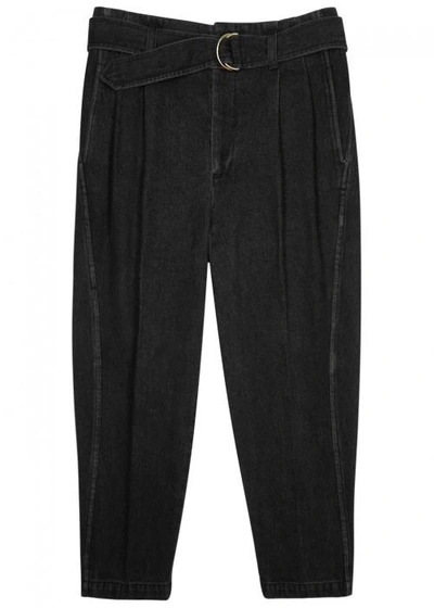 Shop 3.1 Phillip Lim Black Cropped Faded Jeans