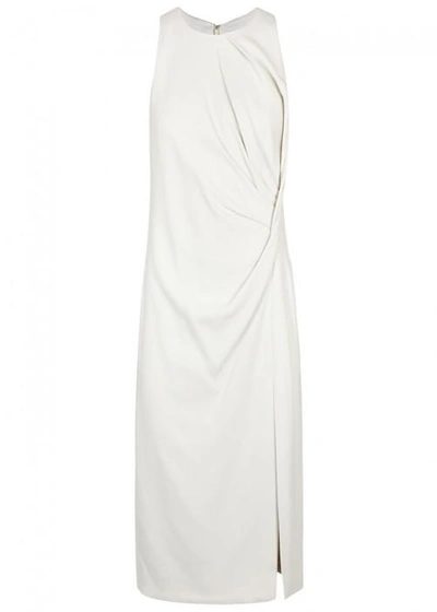 Shop Cushnie Et Ochs Devon Pleated Cady Dress In Off White
