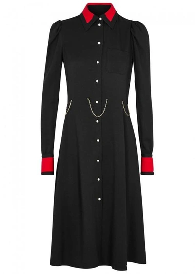 Shop Altuzarra Filippa Black Silk Crepe Dress