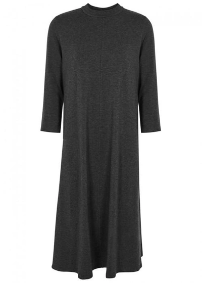 Shop Eileen Fisher Charcoal Jersey Midi Dress
