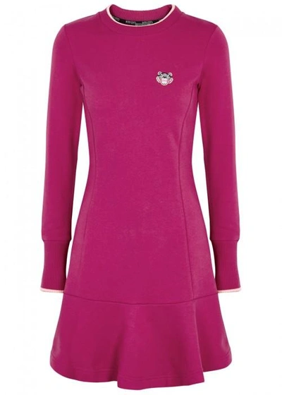 Shop Kenzo Fuchsia Jersey Dress