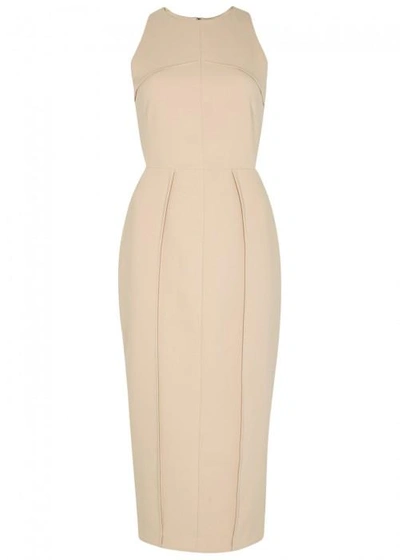 Shop Finders Keepers Divide Almond Midi Dress In Nude