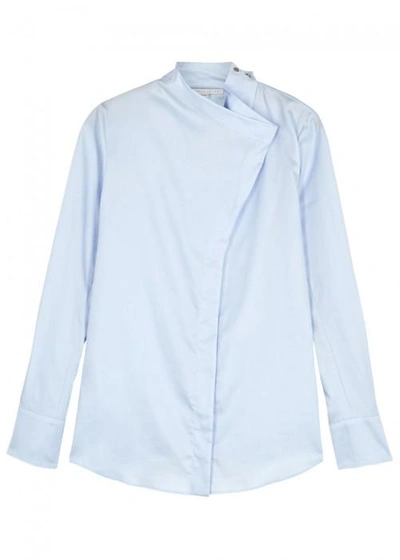 Shop Stella Mccartney Damiane Light Blue Cotton Shirt