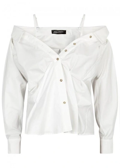 Shop Anna October White Cotton Poplin Shirt
