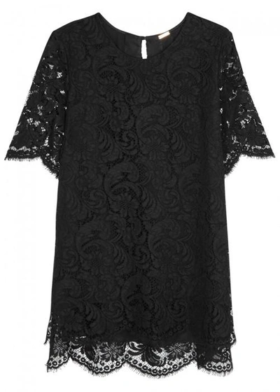 Shop Adam Lippes Black Lace Top