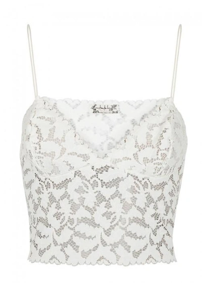 Shop Free People Lacey Lace Brami Ivory Bra Top