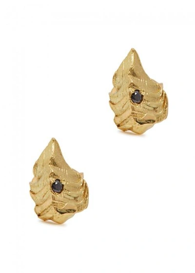Shop Imogen Belfield Arrow 18ct Gold Stud Earrings