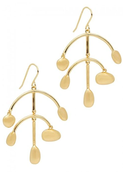 Shop Elizabeth And James Martina Chandelier Gold-plated Earrings