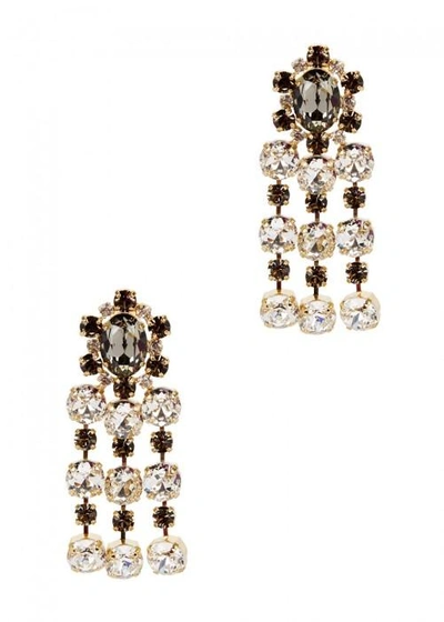 Shop Ca&lou Victoria Crystal-embellished Drop Earrings In Gold