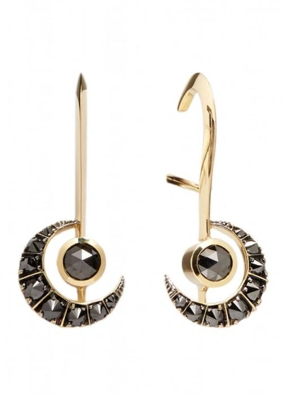 Shop Ara Vartanian Black Diamonds Hook Earrings