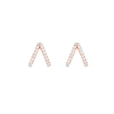 Shop Carbon & Hyde 14ct Rose Gold Split Huggies