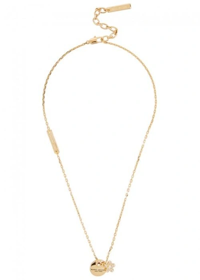 Shop Marc Jacobs Mj Coin Gold Tone Necklace