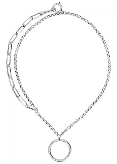 Shop Isabel Marant Nirvana Asymmetric Silver Tone Necklace