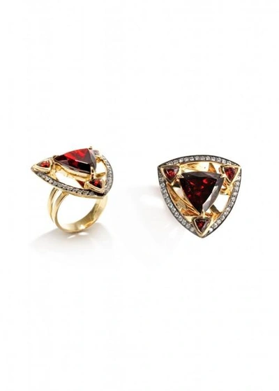 Shop Ara Vartanian Garnet And Diamonds Ring