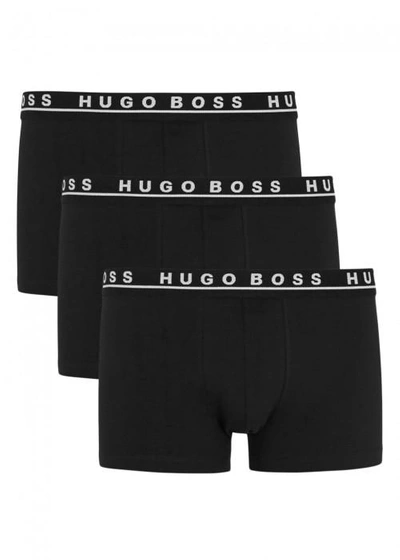 Shop Hugo Boss Black Stretch Cotton Boxer Briefs - Set Of Three