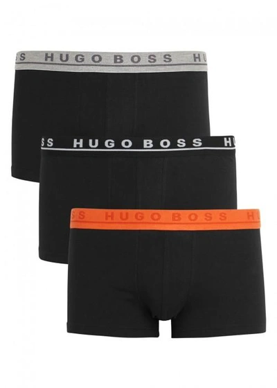 Shop Hugo Boss Black Stretch Cotton Boxer Briefs - Set Of Three