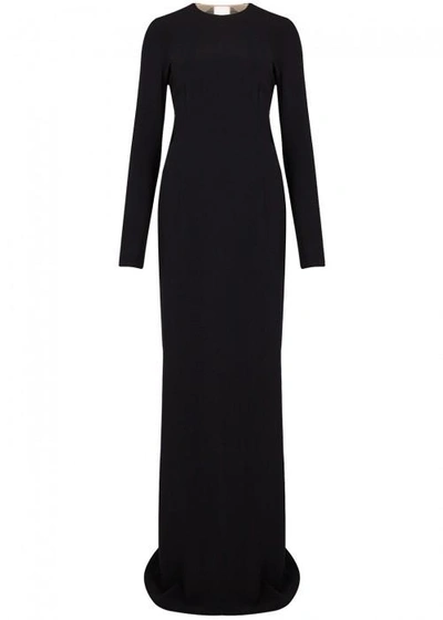 Shop Stella Mccartney Black Fringed Gown