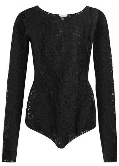 Shop Wolford Arabesque Black Lace Body