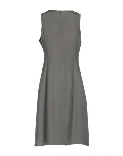 Shop Armani Collezioni Knee-length Dresses In Grey