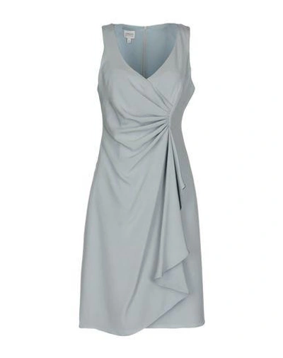 Shop Armani Collezioni Midi Dresses In Sky Blue