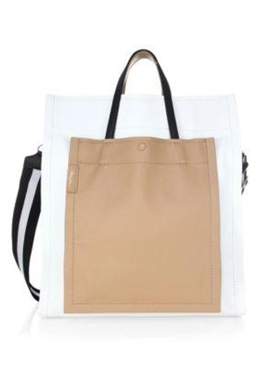 Shop 3.1 Phillip Lim / フィリップ リム Leather Accordion Tote In Natural