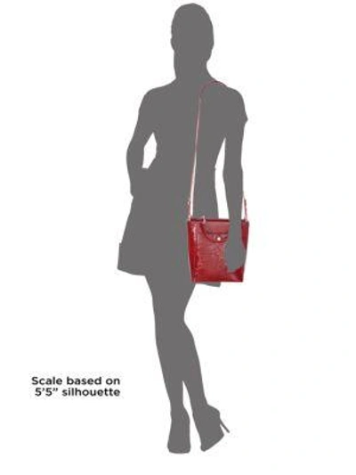 Shop Elizabeth And James Eloise Petit Leather Tote In Ruby