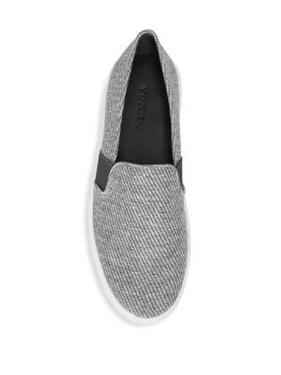 Shop Vince Blair Woven Slip-on Sneakers In Coast White