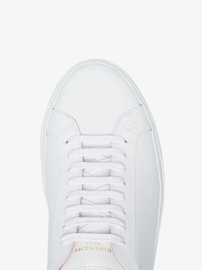 Shop Givenchy Leather Low Top Sneakers With Knot Detail In White