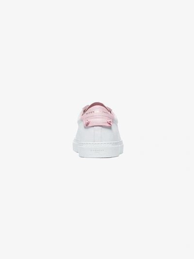 Shop Givenchy Leather Low Top Sneakers With Knot Detail In White