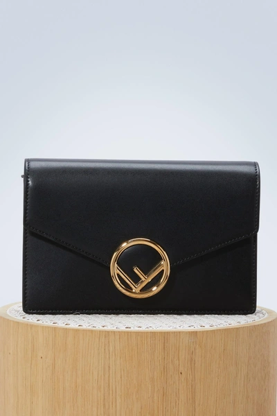 Shop Fendi "f Is " Wallet With Chain