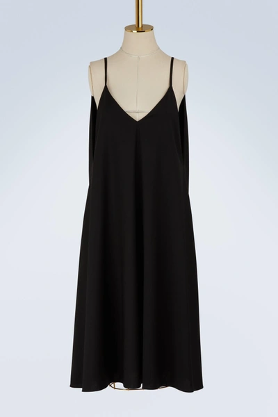 Shop Loewe Trapeze Dress In Black