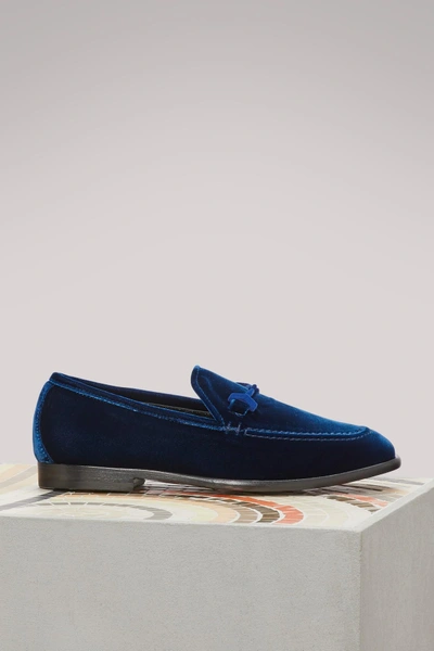 Shop Jimmy Choo Marti Loafers In Navy