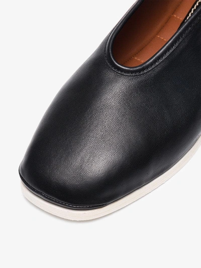 Shop Proenza Schouler Leather Slip-ons In Black