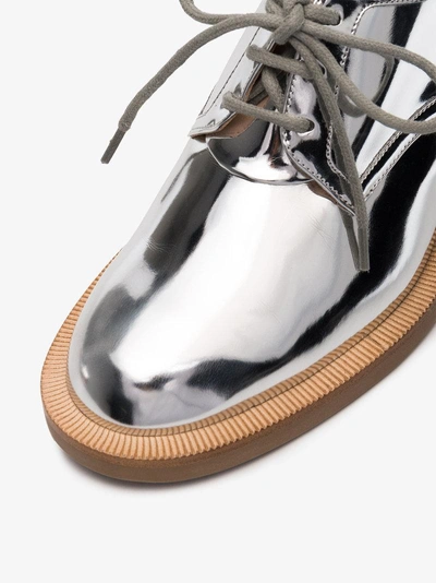 Shop Nicholas Kirkwood Silver Casati Pearl 35 Derby Shoes In Metallic