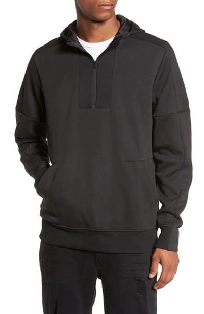 Shop Adidas Originals Squad Id Anorak Hoodie In Black