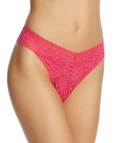 Shop Hanky Panky Original-rise Thong In Tickled Pink