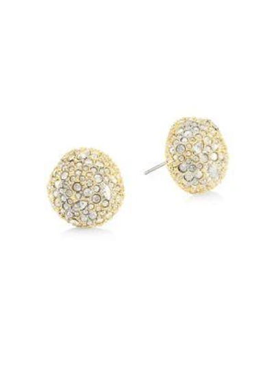 Shop Alexis Bittar Elements Swarovski Crystal Stud Earrings In Yellow Gold