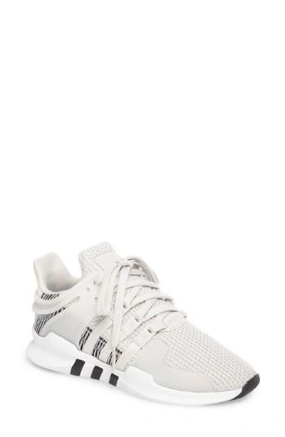 Shop Adidas Originals Eqt Support Adv Sneaker In Black/ Metallic Silver/ White