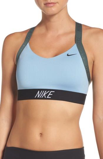 nike pro indy logo sports bra