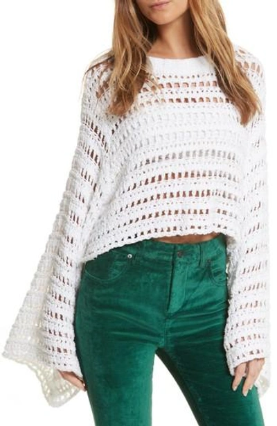 Shop Free People Caught Up Crochet Top In White