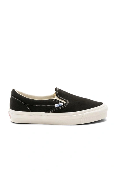 Vans Vault Og Classic Slip-on Lx Sneakers In Black