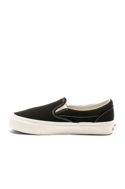 Vans Vault Og Classic Slip-on Lx Sneakers In Black