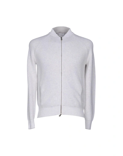 Shop Brunello Cucinelli Cardigan In Light Grey