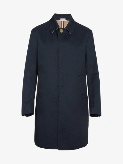 Shop Thom Browne Bal Collar Overcoat