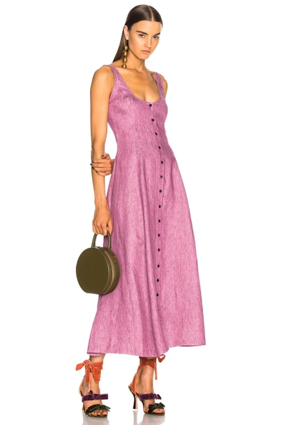 Shop Mara Hoffman Ophelia Dress In Purple
