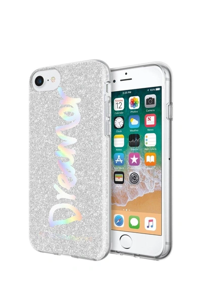 Shop Rebecca Minkoff Dreamer Silver Glitter Case For Iphone 8 & Iphone 7 In Multi Glitter