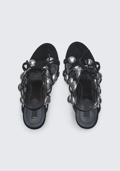 Shop Alexander Wang Rubie Lace-up Sandal In Black